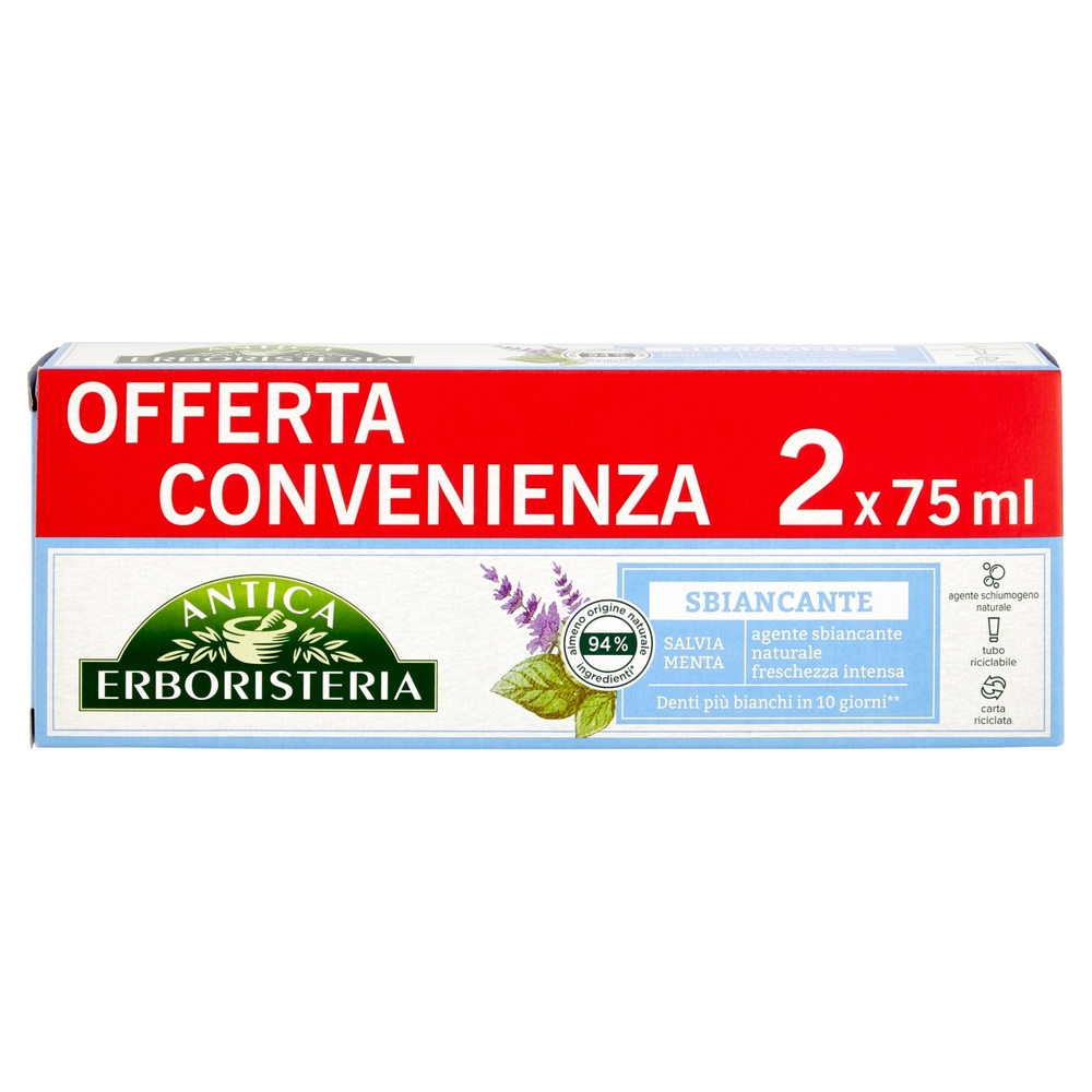 Antica Erboristeria Sbiancante 2 x 75 ml